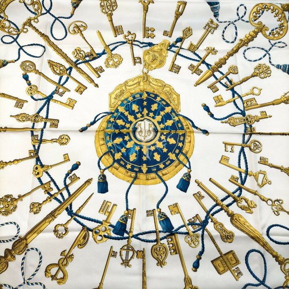 Hermes Accessories - Hermes Scarf Multi Color Silk Satin Multi Color Silk Satin 90